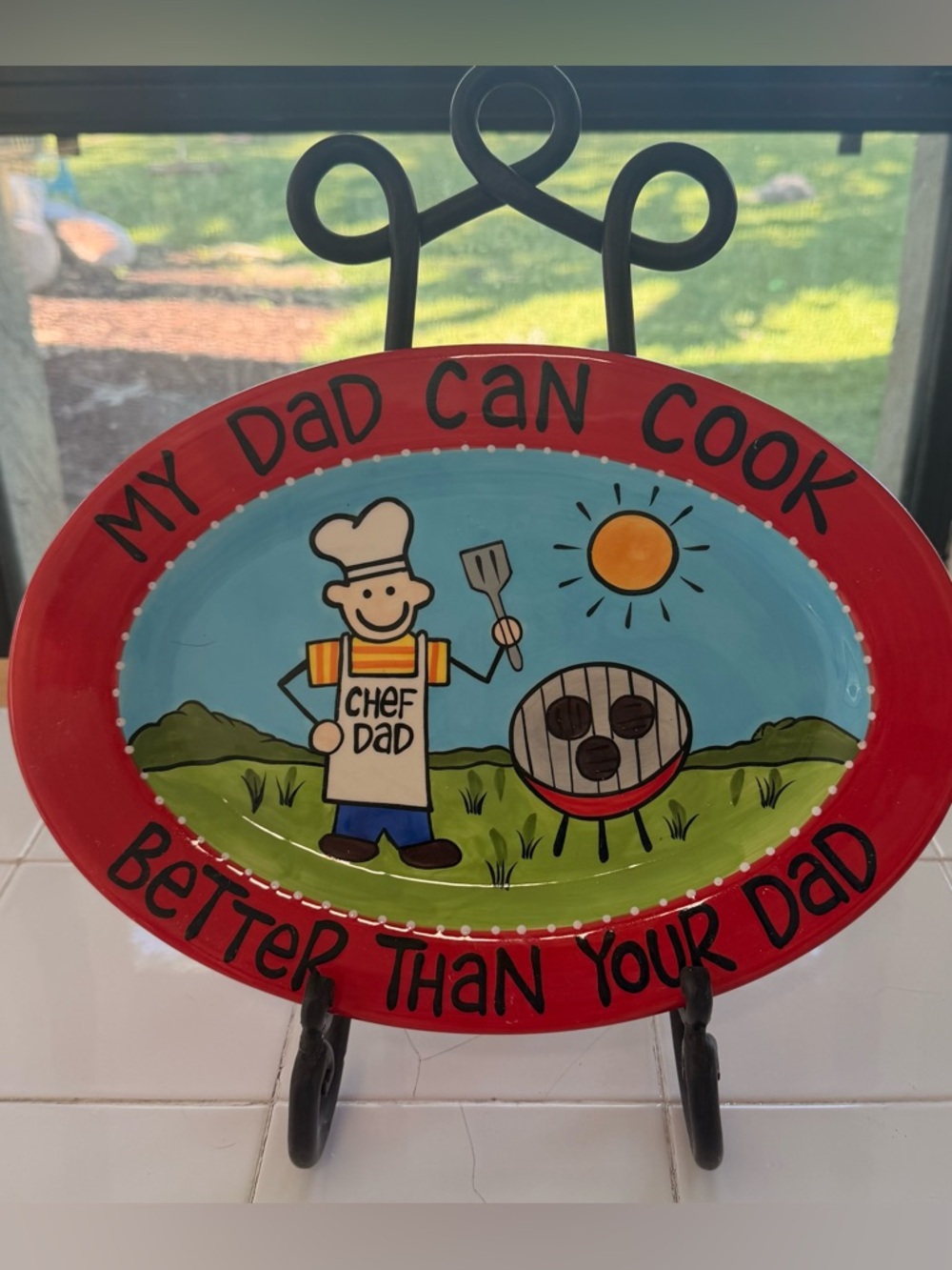 Lorrie Veasley Our Name is Mud Father’s Day Platter.